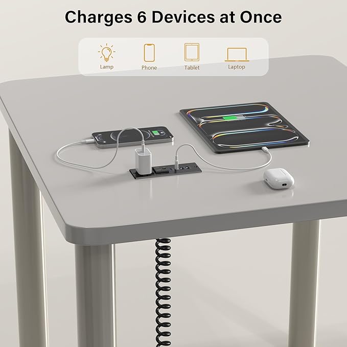 Recessed Power Strip USB C 65W Fast Charging Station, in Drawer Outlet