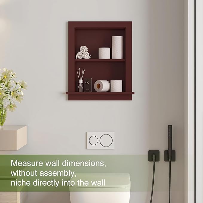 Recessed Medicine Cabinet Inset, Bathroom Wall Niche Insert