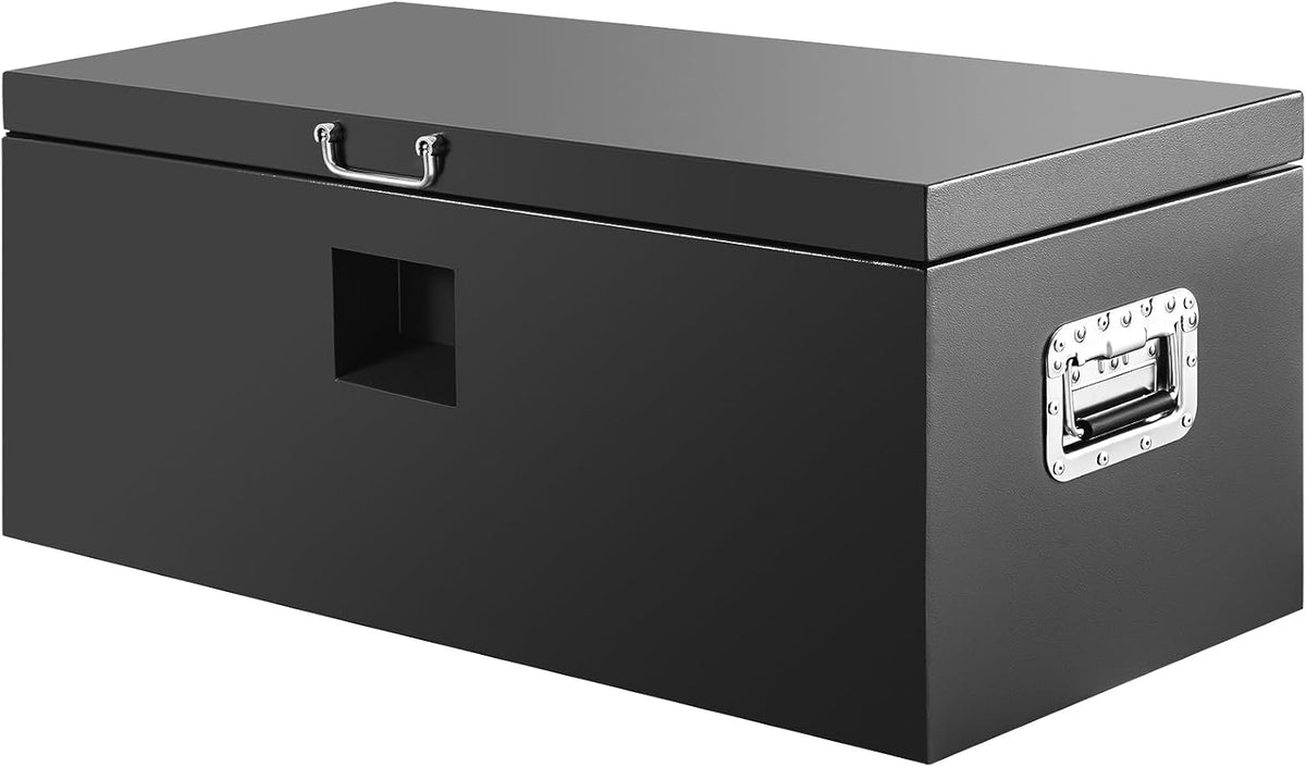 39" Truck Tool Box,Heacy Duty Metal Storage Organizer with Strong locking tongue,Trailer Tongue Box with Safe Hinge, for Truck,Pickup,RV,Garage,Best gift for family and friend,Black Power Coating