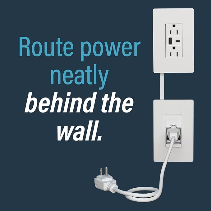 Legrand Wiremold In-Wall Power Outlet Extender Kit, 6 Foot Cable,