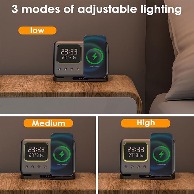 AYI 5in1 Multi Functional Wireless Charging Station