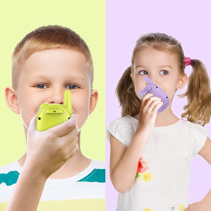 Qniglo Walkie Talkies for Kids Rechargeable 2 Pack, Christmas Birthday Gifts