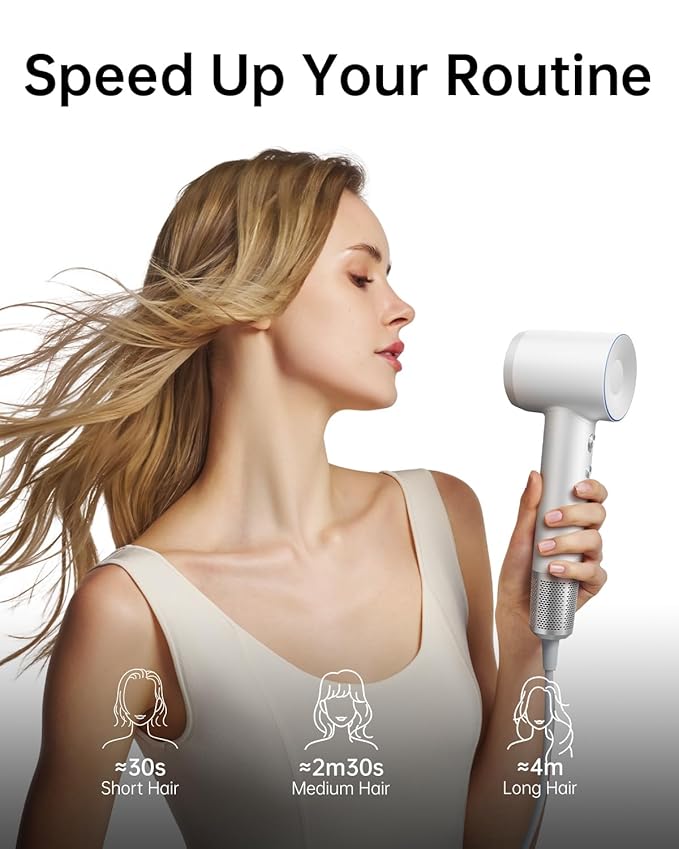 Laifen Swift Special Hair Dryer, High Speed 200M Ionic Blow Dryer