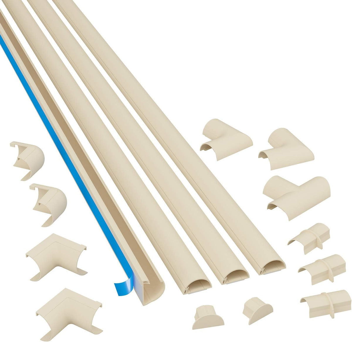 D-Line 13.12ft Cord Hider Kit, Patented Cable Cover, Hide Wires on Wall