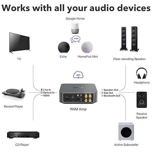 WiiM Amp: Multiroom Streaming Amplifier | Compatible