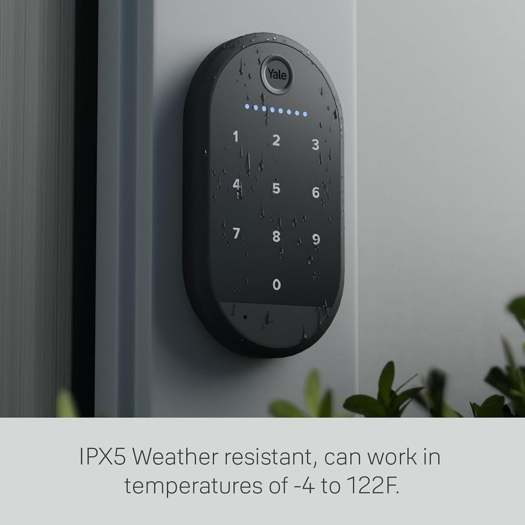 Yale Keypad Bluetooth Keyless Entry Smart Door Lock, Matte Black