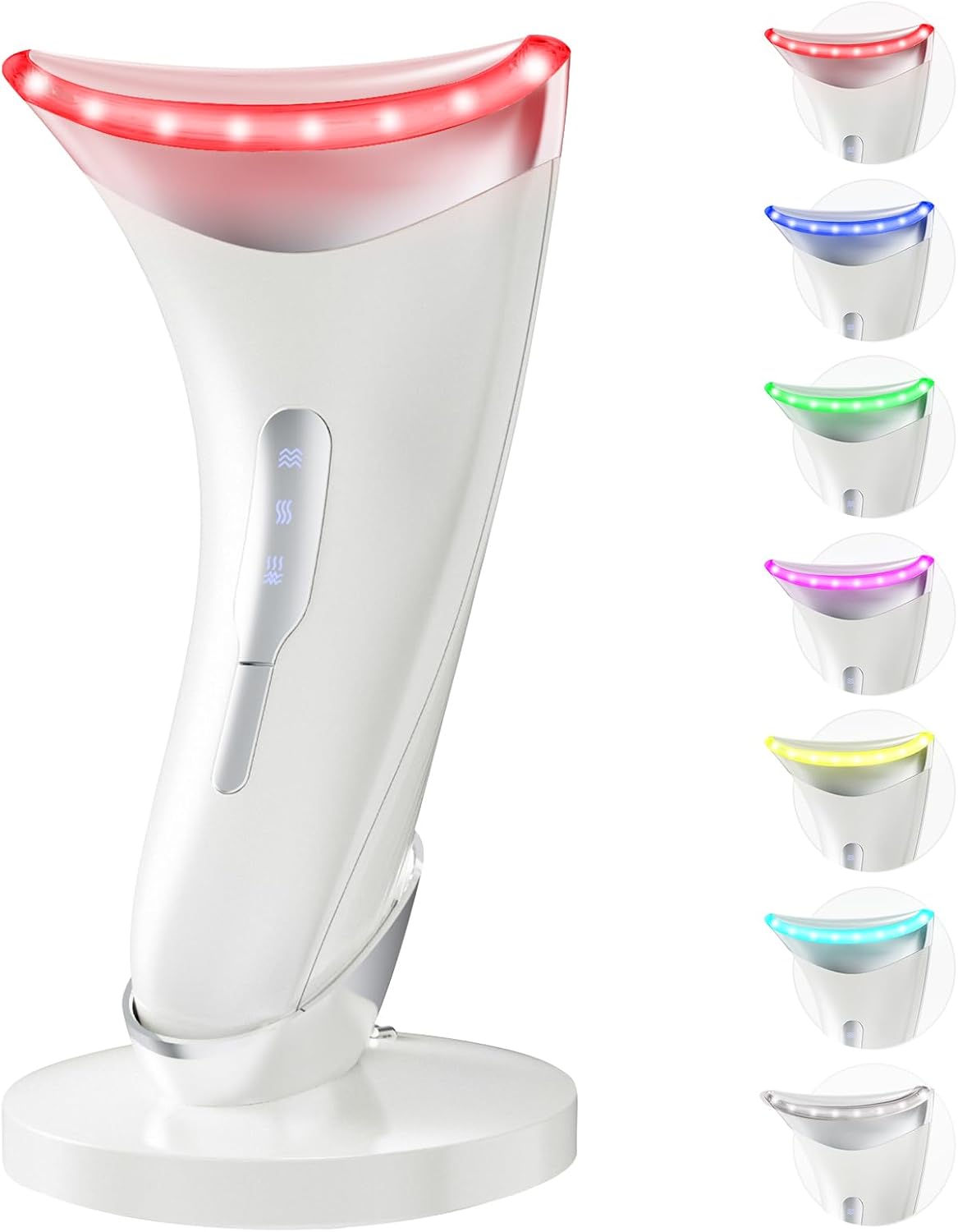 Dopsikn Red Light Therapy for Face and Neck, 7 Color Facial Massager