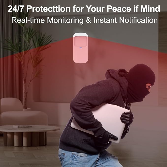 Home Security System, 4G/WiFi GSM SMS Wireless Home Alarm System (12 Pieces)