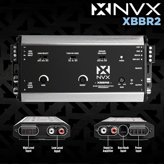 NVX XBBR2 X-Series 2-Channel Bass Restoration Processor and Line Output