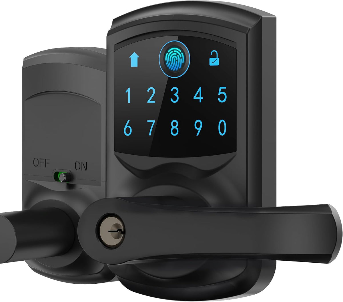 Smart Fingerprint Keyless Keypad Door Lock with Handle Biometrics Deadbolts