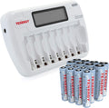 Tenergy AA/AAA Rechargeable Battery and Charger Combo TN162