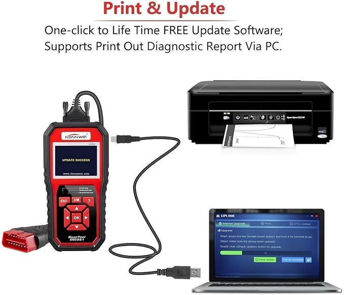 KONNWEI KW850 Professional OBD2 Scanner Auto Code Reader Diagnostic Check