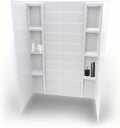 White Acrylic Shower Wall Surround 36"x 60"x 80"