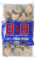 B&B Charcoal Piñon Mini Logs – 0.65 cu. ft. Pack, 18 lbs of 100% Natural Piñon Pine Firewood for Fire Pits, Fireplaces, Chimineas & Campfires – Long Burning, Aromatic, Clean-Burning Logs (1 Pack)