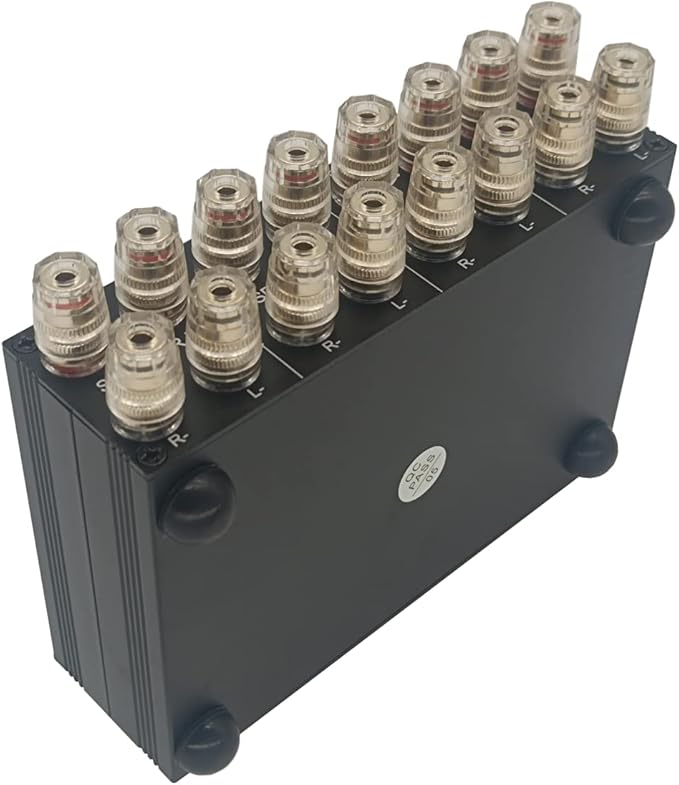 SOLUPEAK P3 2-Way AMP Amplifier to 2 Pair of Speakers Selector Switch Switcher