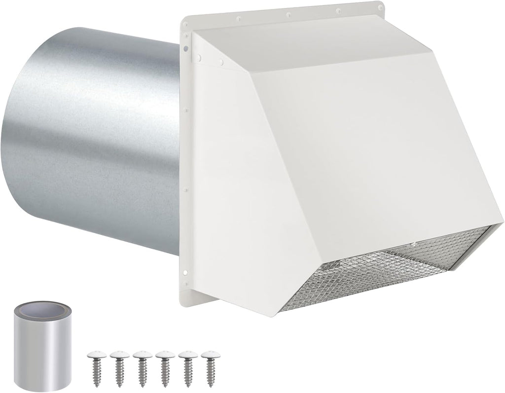 5 inch Dryer Vent Cover Outside Exhaust Vent Wall Vent Hood