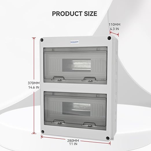 MOLLOM 24 Way Circuit Breaker MCB Distribution Protection Box