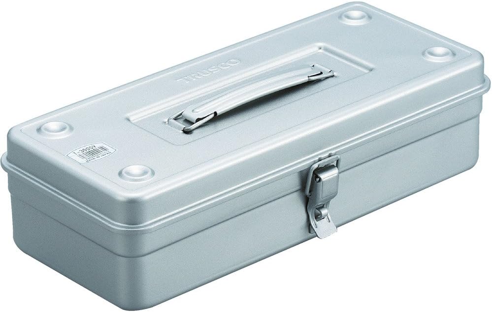 TRUSCO T-350SV Trunk Tool Box, 14.8 x 64.2 x 4.0 inches (373 x 163 x 102 mm), Silver