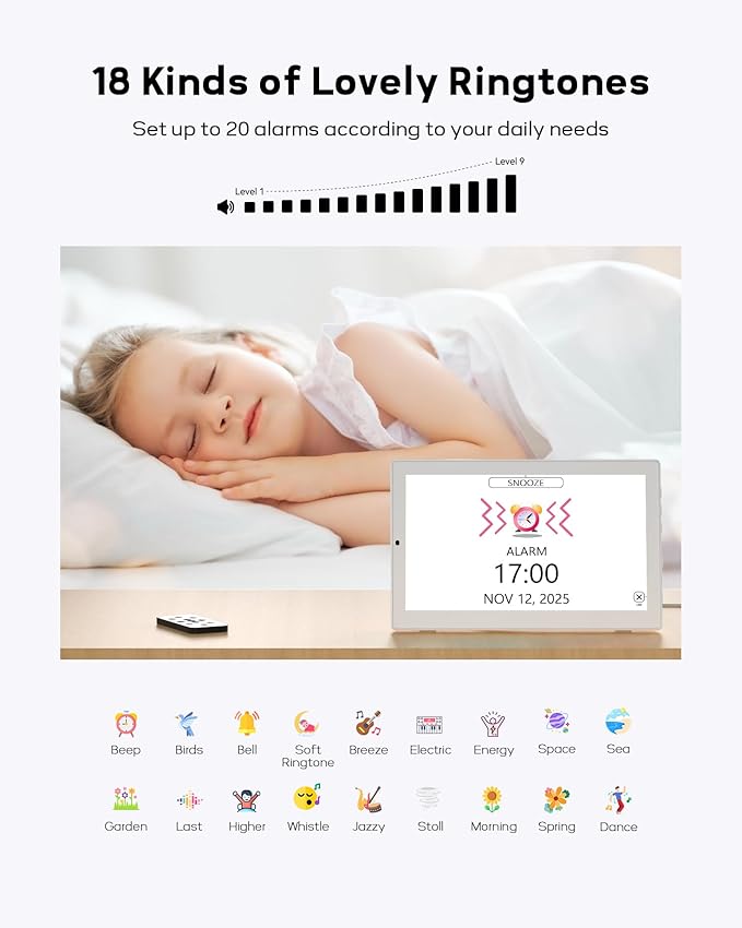 10.1" Digital Clock with Date and Day