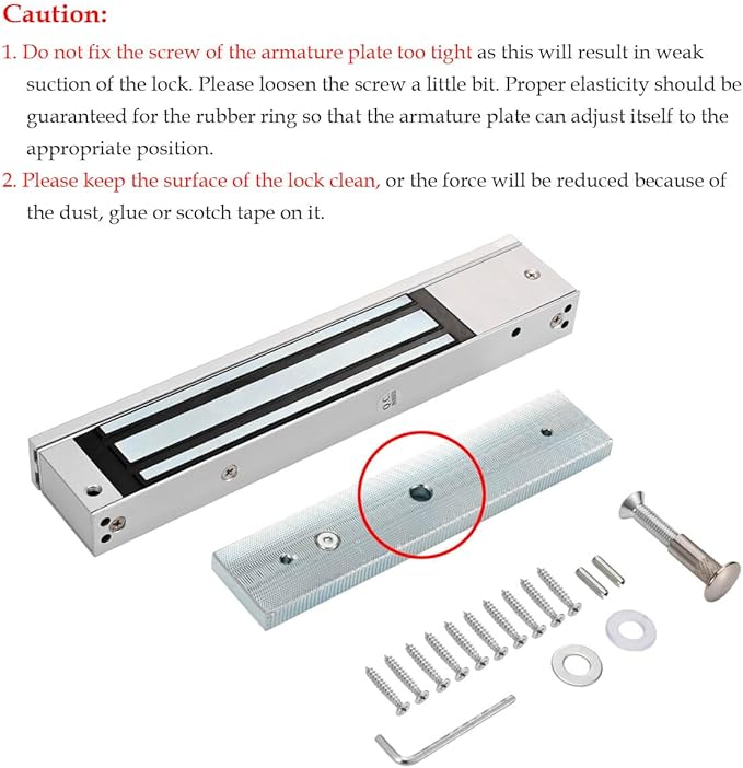 Electric Magnetic Lock with Z and L Bracket 280KG 600LBS Holding Force