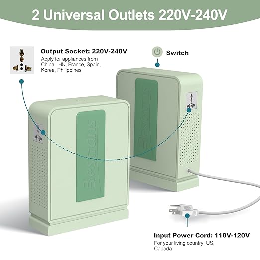 BESTRANS 2000W Step Up Transformer 110v to 220v Converter, Heavy Duty Voltage