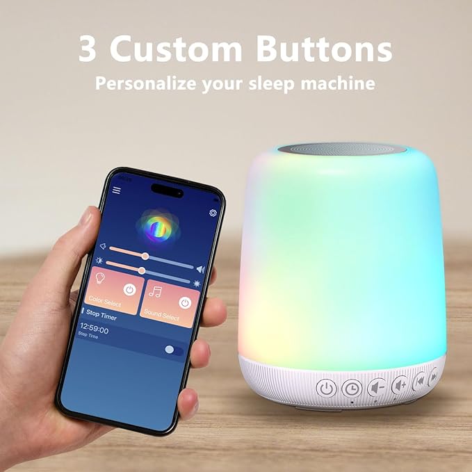 White Noise Sound Machine for Sleep Portable Sound Machine