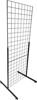 Only Hangers Heavy Duty 2' x 5.5' Gridwall Art Display Panel with EZ Slide-On Grid Legs - No Hardware or Tools Required - No Screws, Nuts, or Washers. (Set of 1)