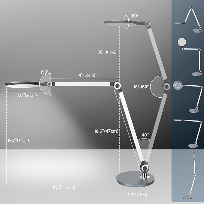 Buanick Desk Lamp, Led Architect Desk Lamp, Desk Lamps