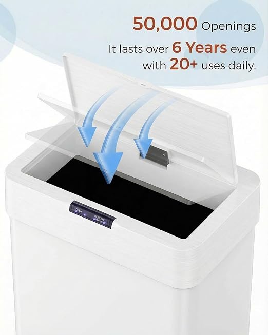 TLSUNNY 18.5 Gallon Motion Sensor Trash Can, Touchless Automatic Garbage Can