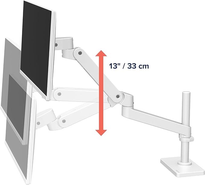 Ergotron – Upgraded LX Pro Premium Monitor Arm, Single Monitor Desk Mount –