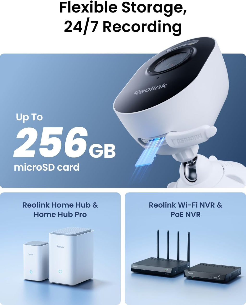 reolink lumus 2k 4mp security camera outdoor, plug-in, front angle view