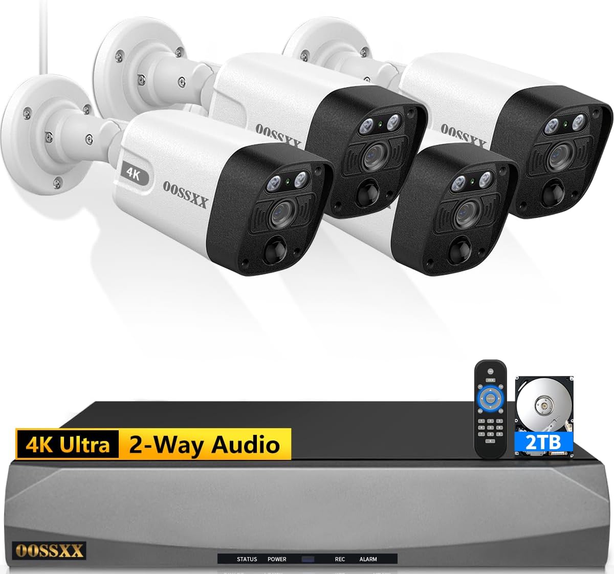 2026 Update 4K 8MP PoE Bullet Outdoor Video Surveillance IP Cameras System