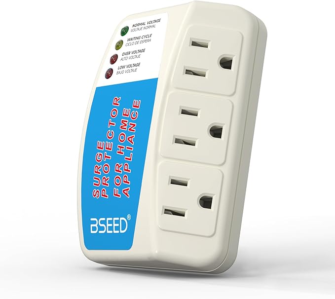 BSEED Surge Protector for Home Appliance 3 Outlet Surge Protector for (4 Pack)