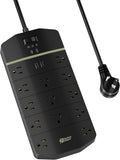 Power Strip, SUPERDANNY 5000 Joules Surge Protector