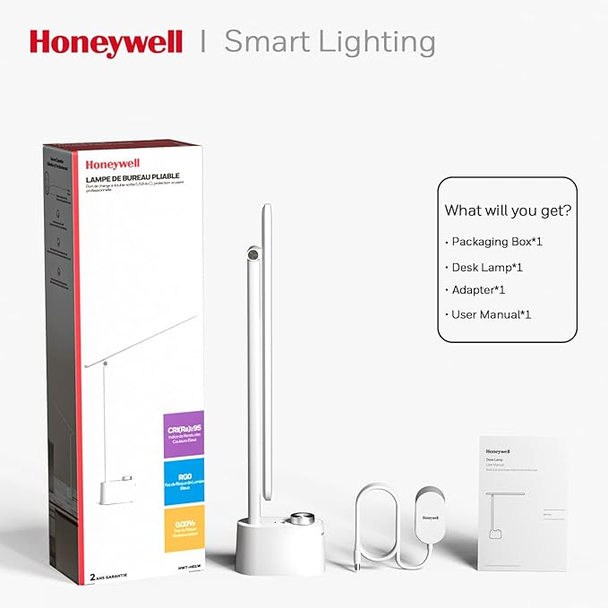 Honeywell LED Desk Lamp with USB Charging Ports