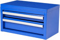 Mini 2-Drawer Blue Steel Tool Box