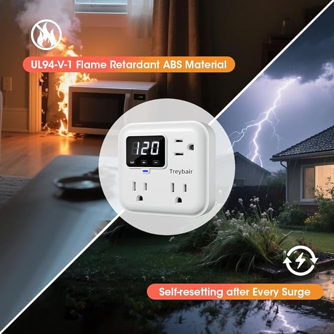 Surge Protector 3-Outlet Power Strip
