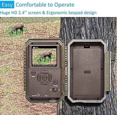 GardePro E5 Non-Cellular Trail Camera, 48MP Photo & 1296P HD Video