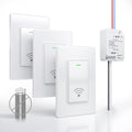 Wireless Light Switch and Receiver Kit, Self-Powered, No WiFi Needed, Remote