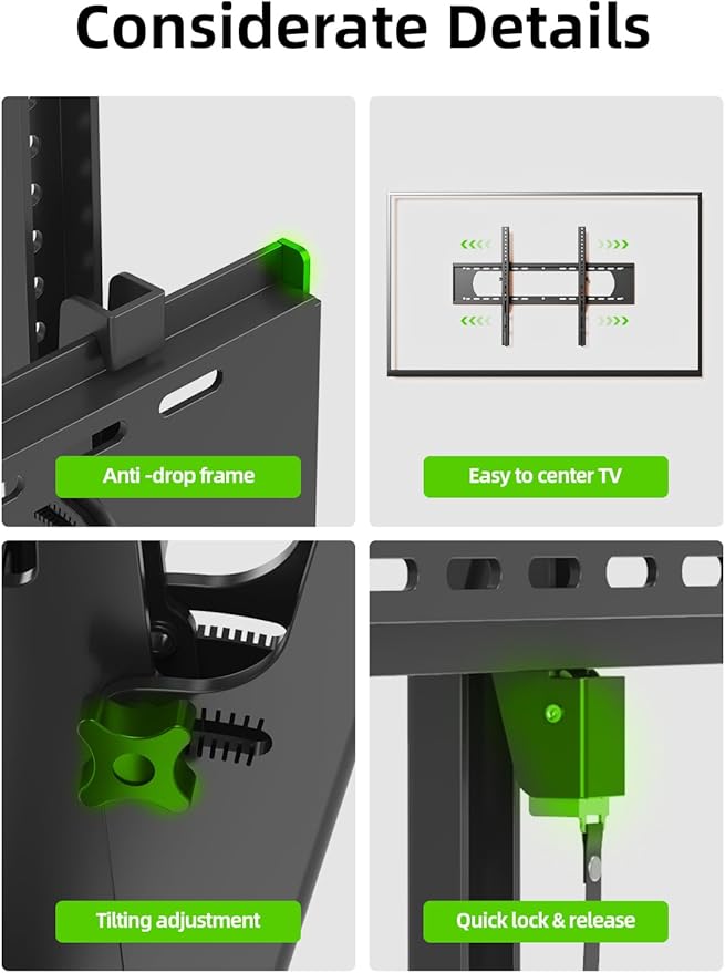 USX MOUNT Heavy Duty Tilting TV Wall Mount