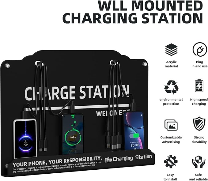 Wall Mounted Cell Phone Charging Station Mobile Phone Charging Station | Fast