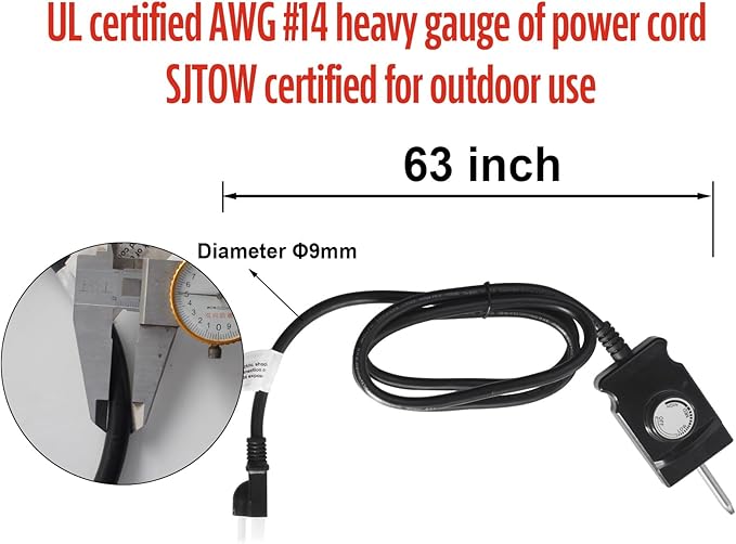 Upgrade Universal 1650W 15A Electric Smoker Heating Element Kits