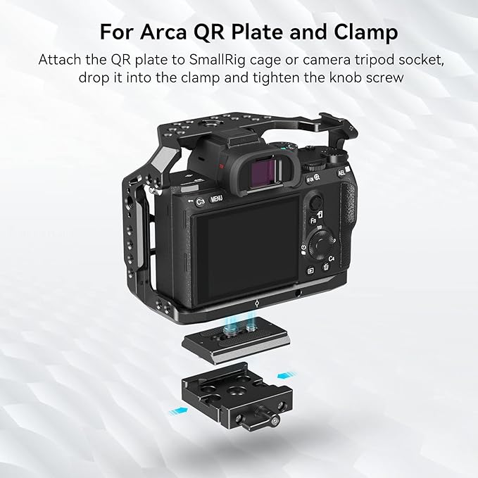 SMALLRIG DSLR and Mirrorless Quick Release Clamp and Plate