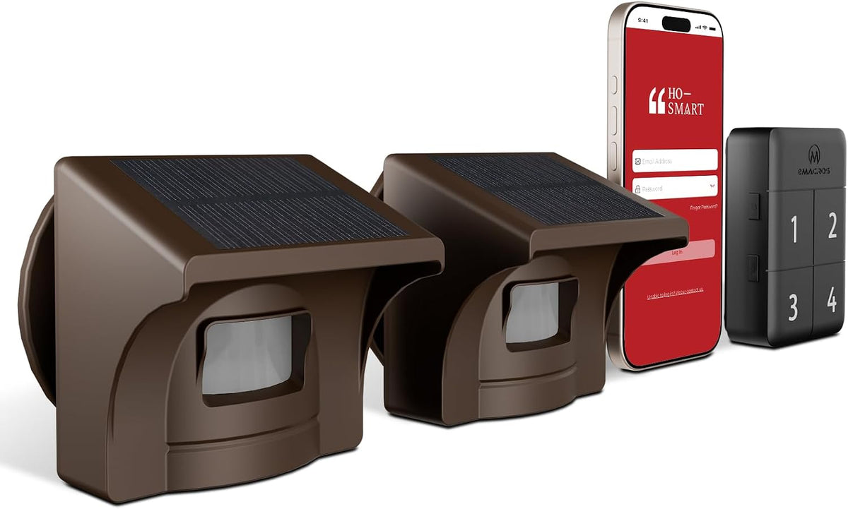 eMACROS Pro 4 Solar Driveway Alarm