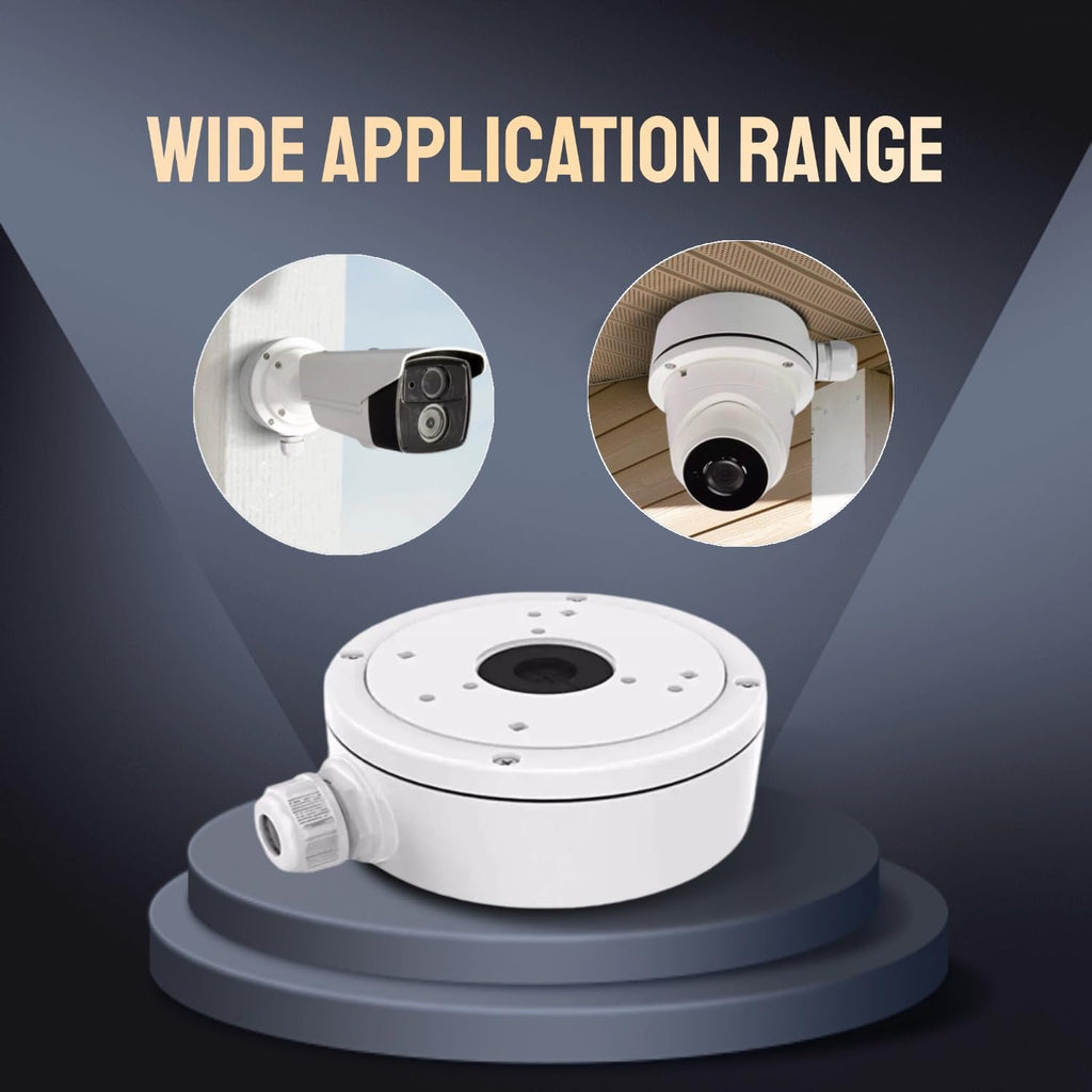 ds-1280zj-s junction box compatible with fixed turret & shown in use