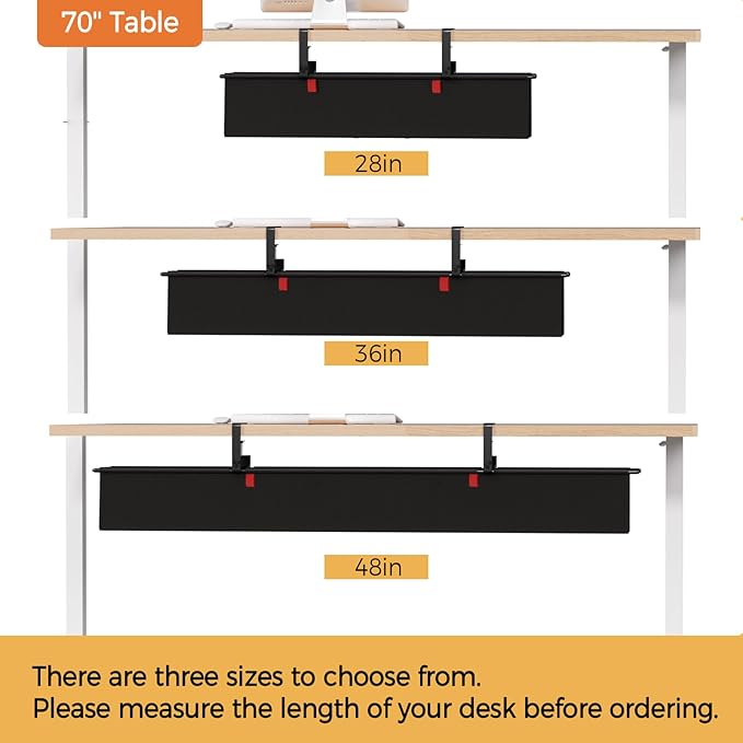 Under Desk Cable Management Tray