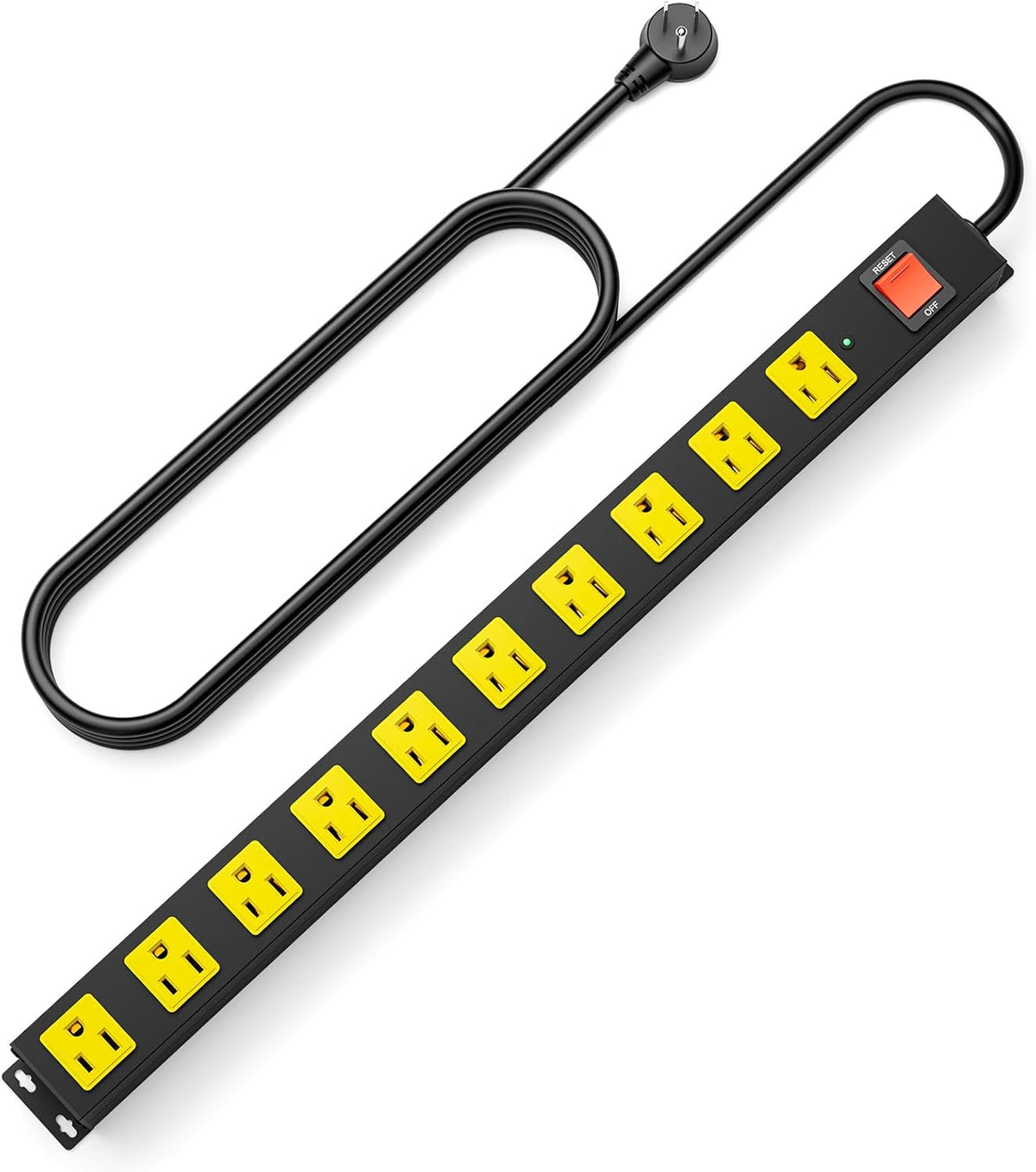 10 Outlet Metal Power Strip