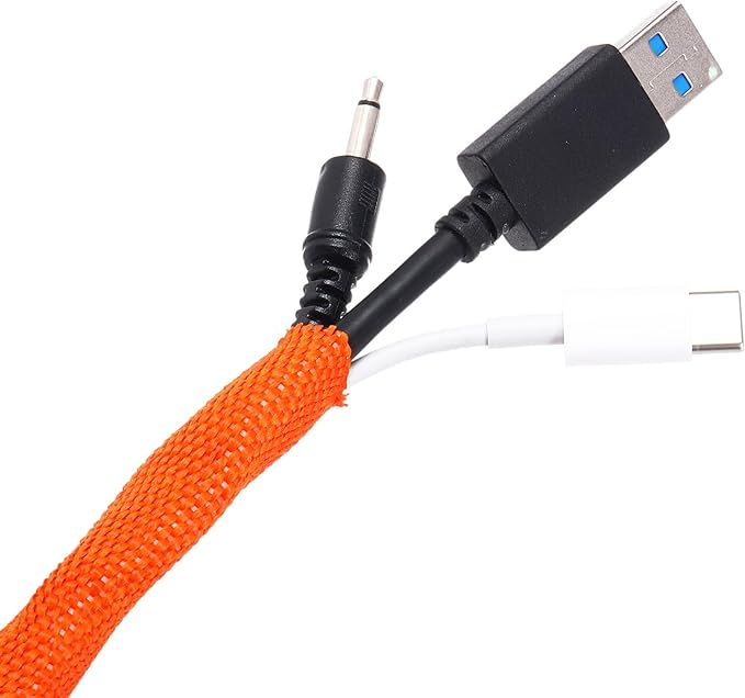 MECCANIXITY Braided Cable Sleeves Heat Shrinkable Fabric Sleeving, Network
