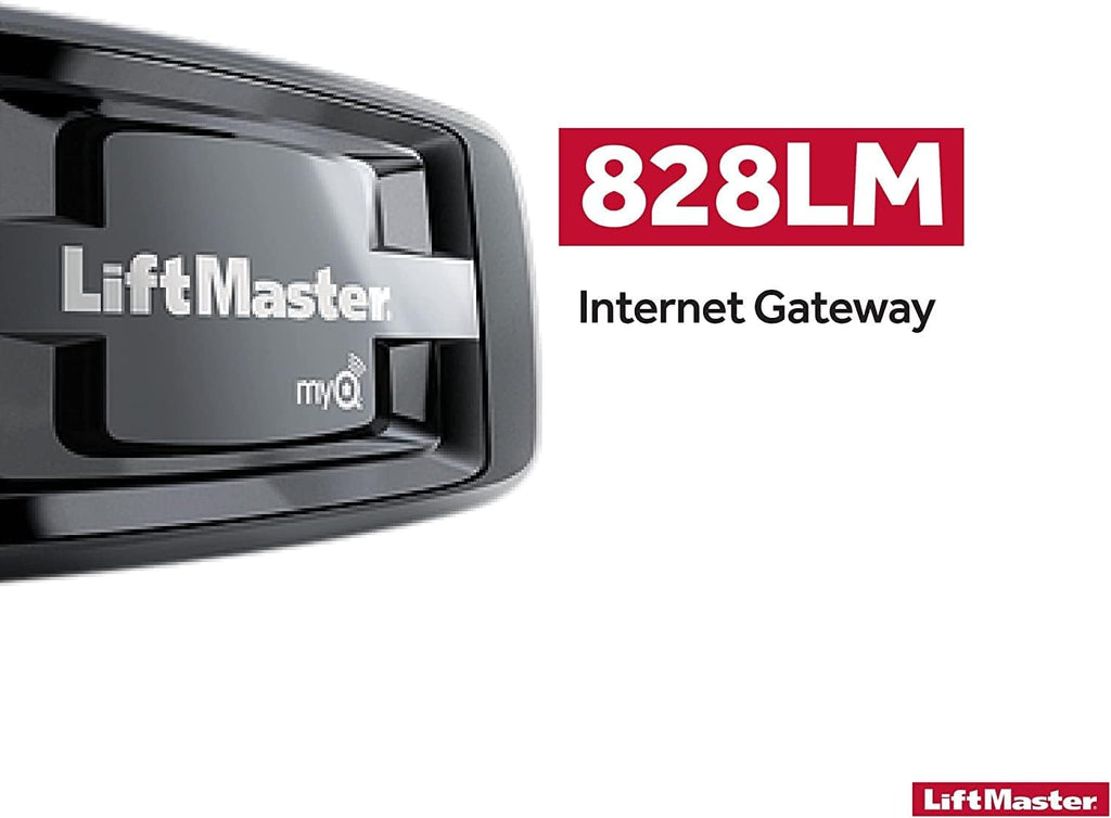 828lm liftmaster internet gateway by liftmaster shown in use