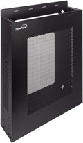 NavePoint 2U Vertical Wall Mountable Server Rack, Black